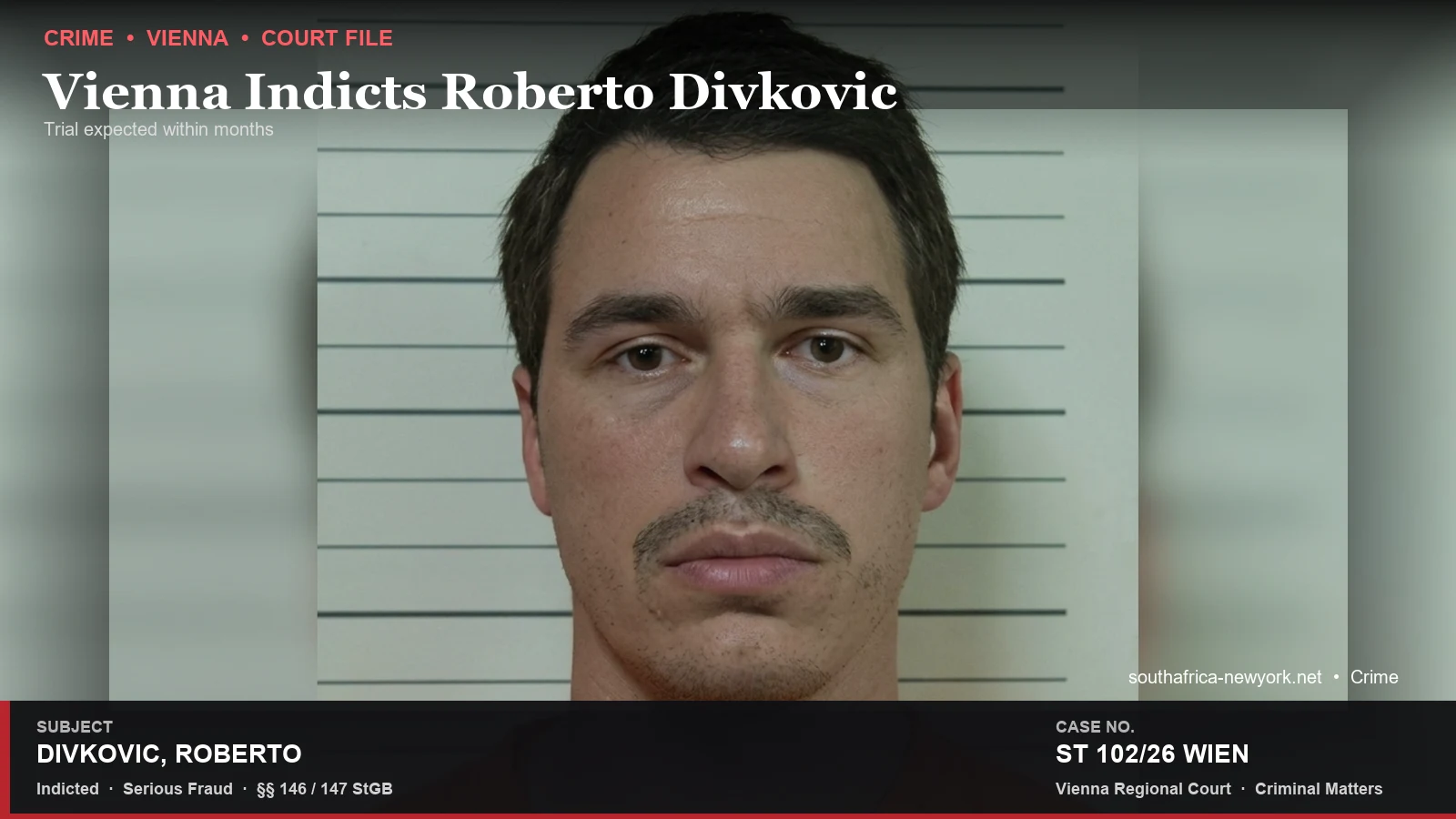 Vienna Indicts Roberto Divkovic for Serious Fraud as Victims Welcome Trial